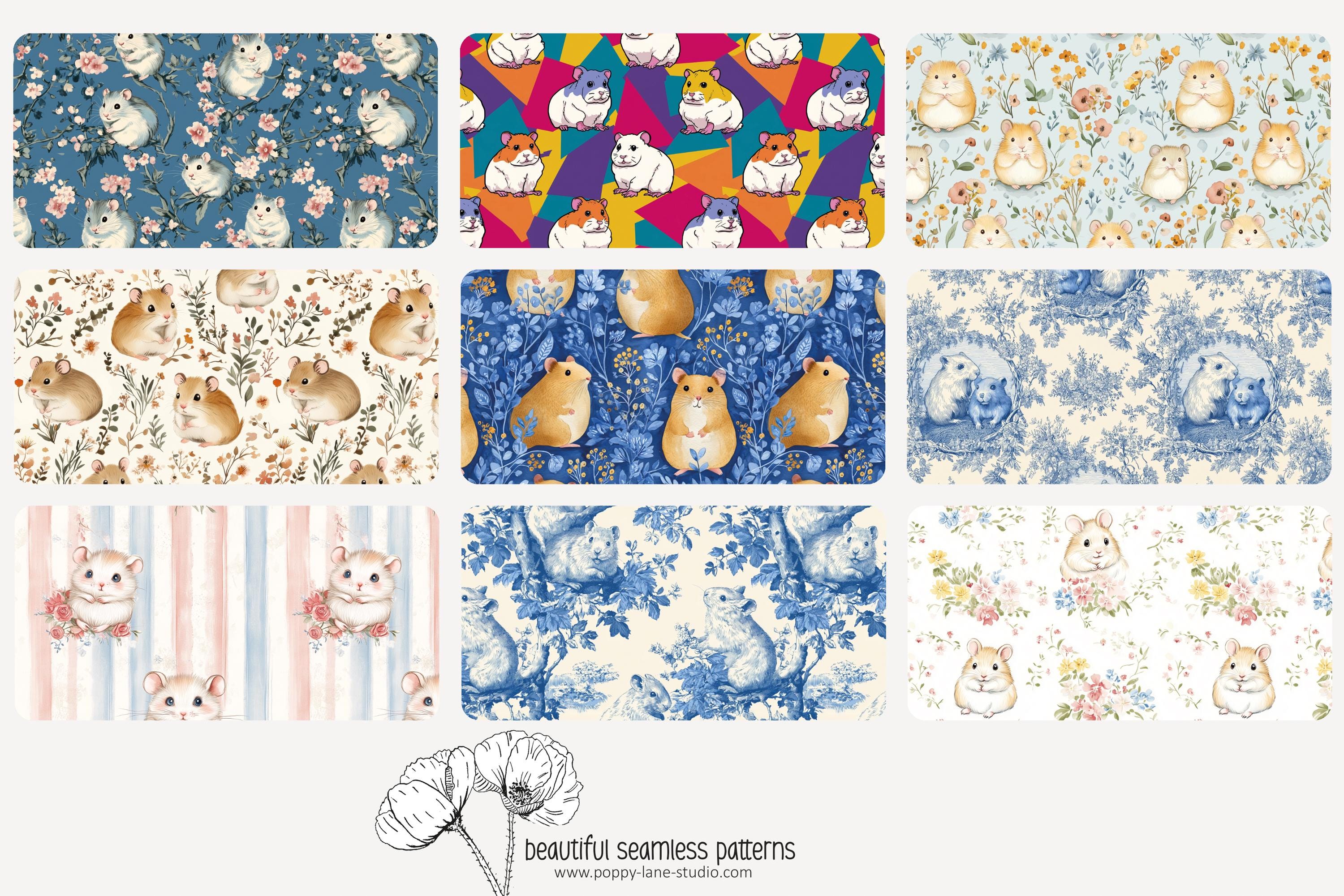 Hamster Pattern Background Hamster Background Pattern, Hamster Seamless Pattern, Seamless Pet ...