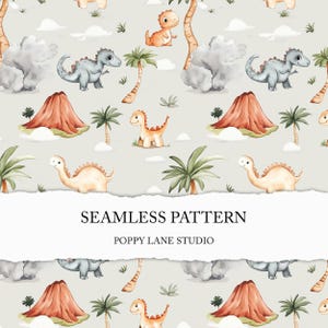 adorable dino printable, cute dinosaur pattern for kids, grey dino background, dinosaur printable paper, kids seamless, dino custom fabric