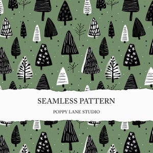 green pine tree background, modern Christmas seamless file, seamless Christmas tree pattern, tree seamless, forest digital paper, Xmas Trees