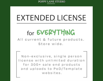 Extended Commercial License for ALL products