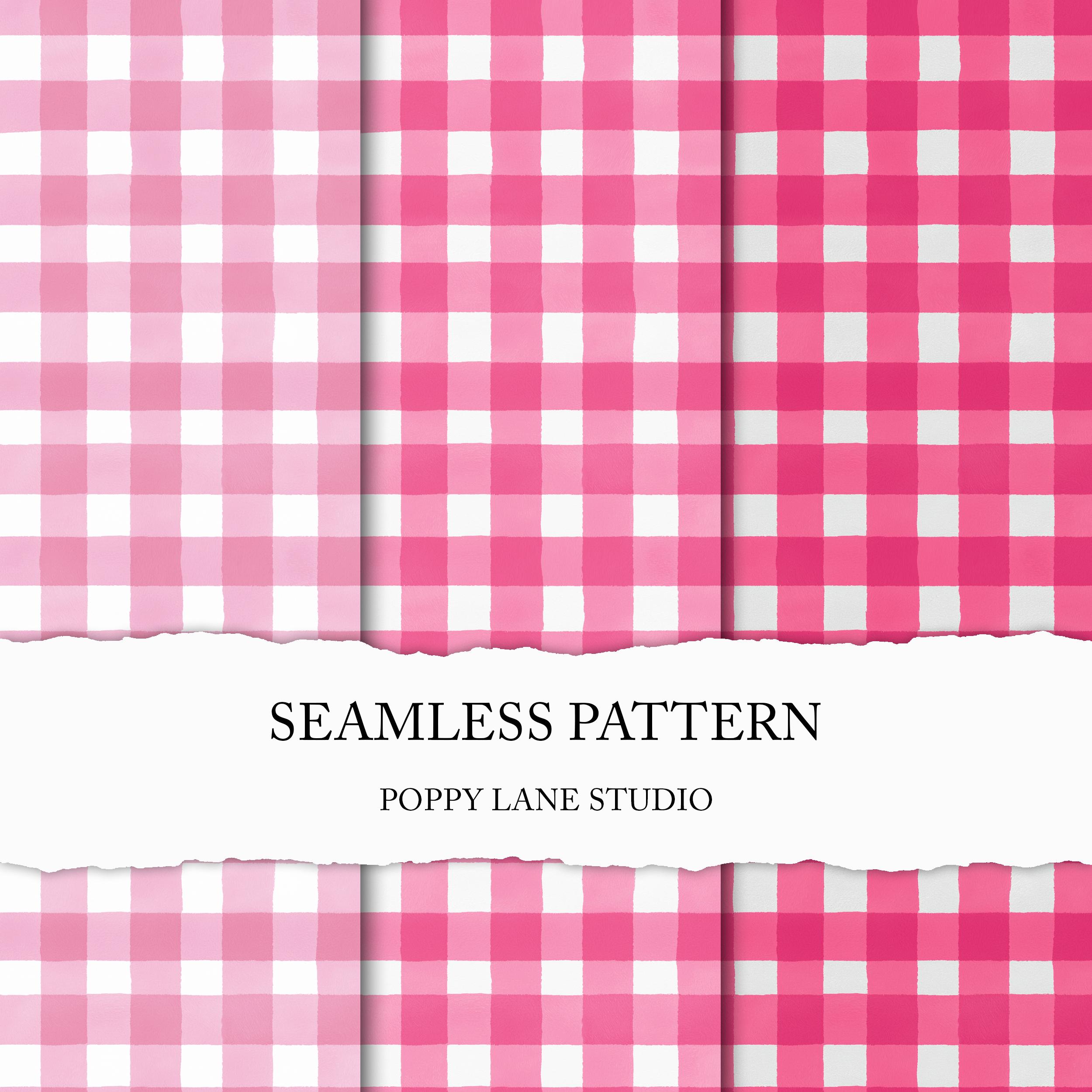Pink Them Pattern Hot Pink Gingham, Pink Plaid Seamless Pattern, Seamless Pink Tartan ...