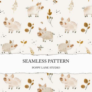fond de cochon minimaliste, motif de cochon sans couture, motif de cochon mignon, fond de cochon sans couture, porcelet mignon, animaux de la ferme, papier de scrapbooking cochon