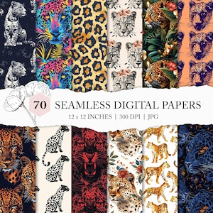 leopard surface pattern, leopard digital paper, African animal pattern, leopard background pattern, wild cat paper, seamless leopard pattern