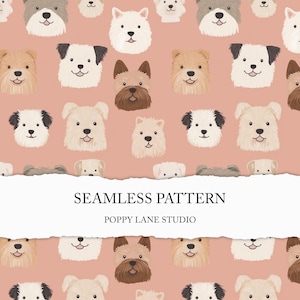 pink pet seamless file, pink dog pattern, dog seamless background, cute dog digital paper, pet custom fabric, modern pink doggie printable