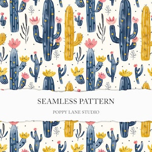 Patrón sin costuras de cactus de acuarela, fondo de cactus boho, papel sin costuras boho, fondo de cactus, patrón de planta de acuarela, impresión de cactus