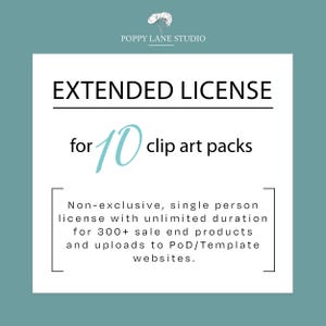 Extended Commercial License for Clip Art Pack