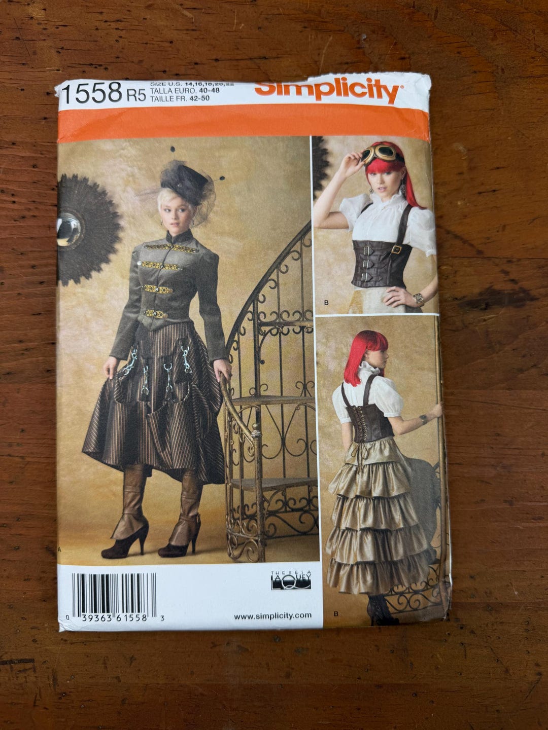 Simplicity Steampunk Pattern Simplicity 1558 R5 Sewing Pattern for Steampunk Costume Womens Sizes 14 ...