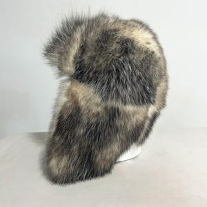 Authentic Opossom Fur Bomber Hat, Unique and Warm