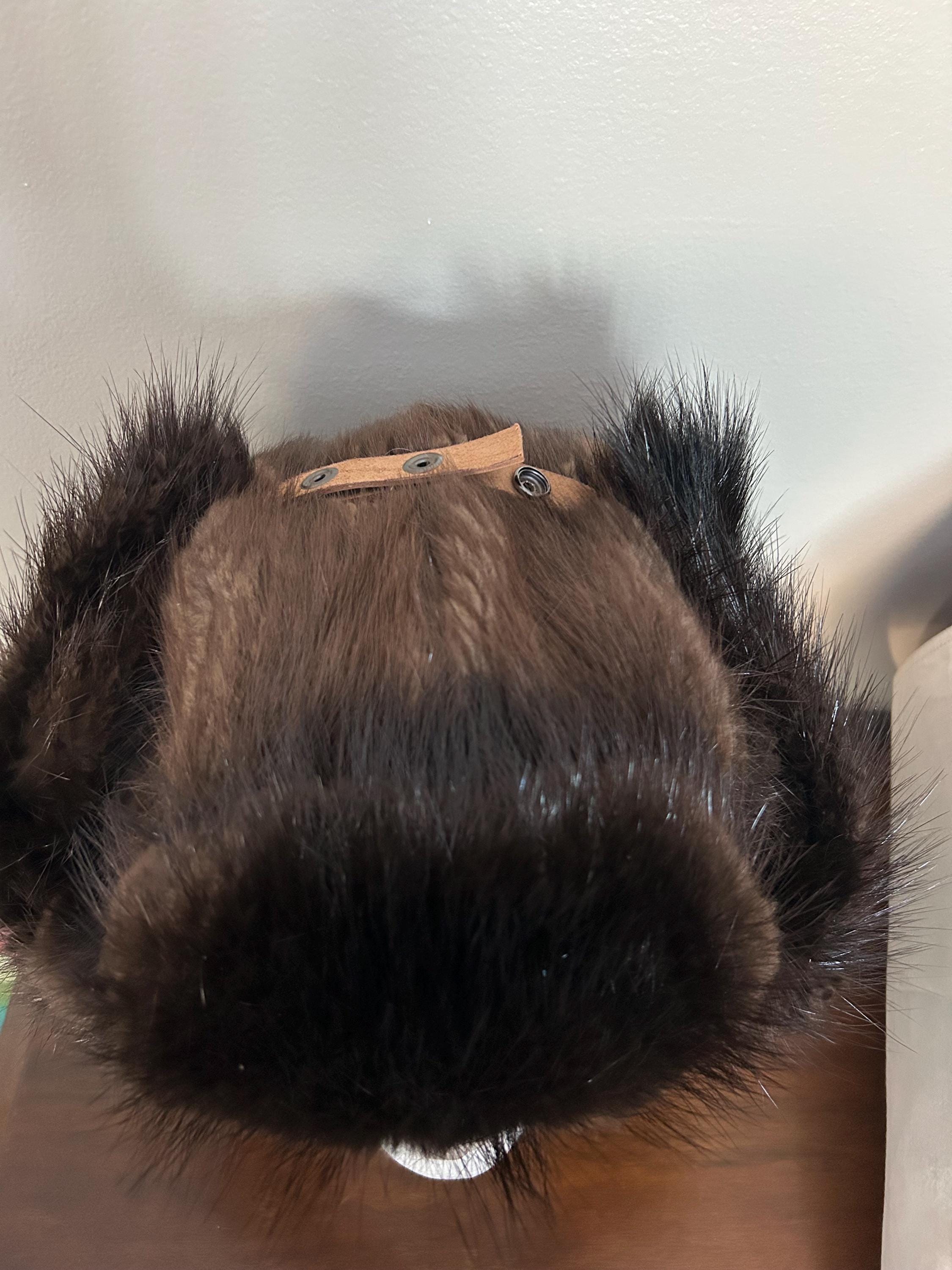 Beaver Fur Bomber Hat, Authentic Fur, Ultra Warm! - Etsy