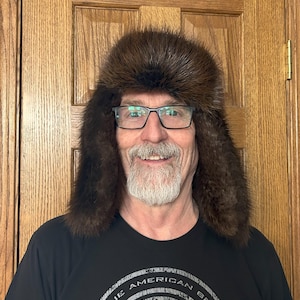 Beaver Fur Bomber Hat, Authentic Fur, Ultra Warm!