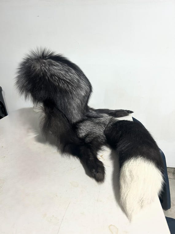 Mountain Man Skunk Hat And Tail Glacier Wear Raccoon Davy Crockett