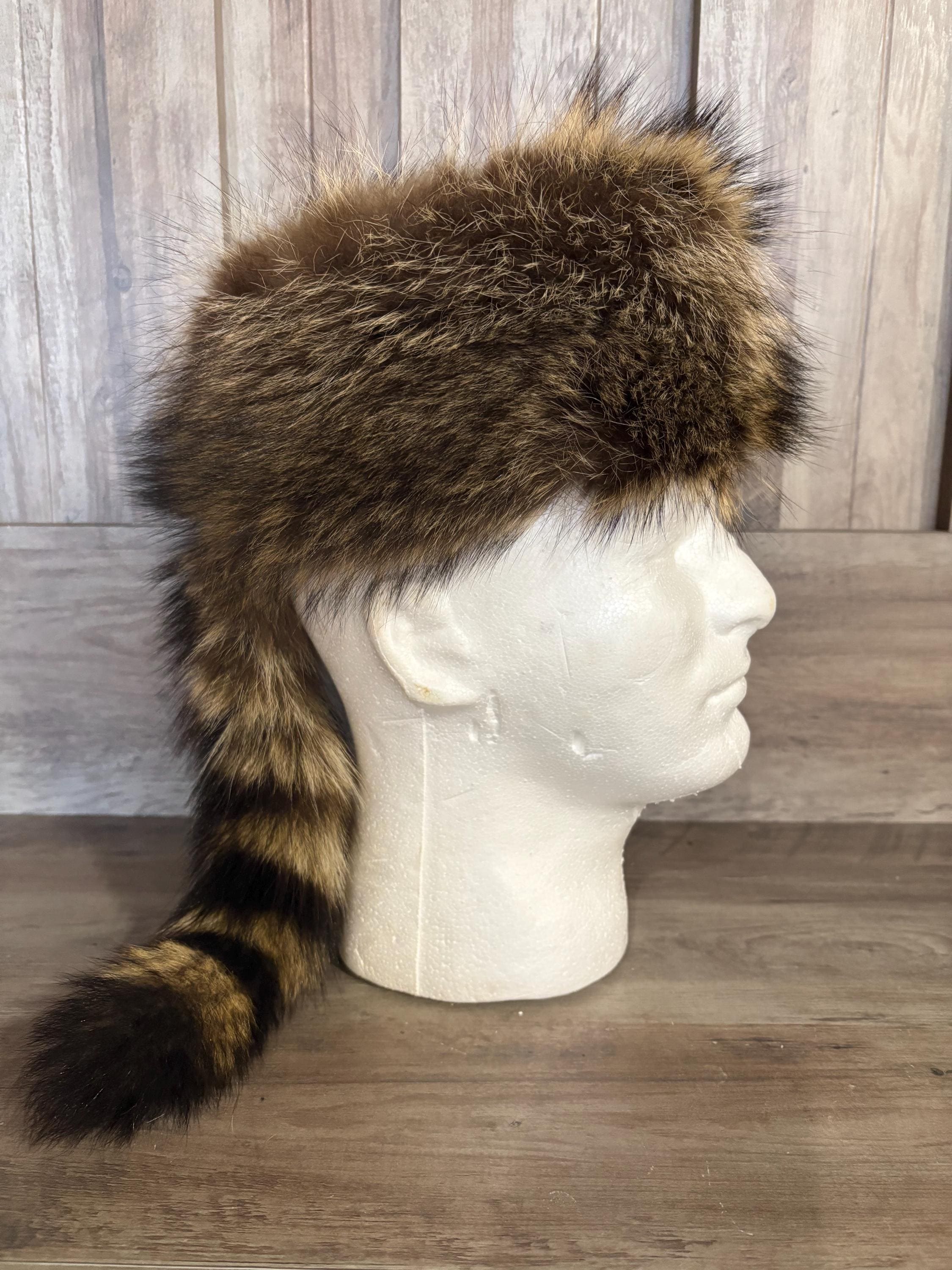 New Raccoon Fur Hat & Matching Muff Raccoon Fur Vintage Hats for Women for sale | eBay main image 4
