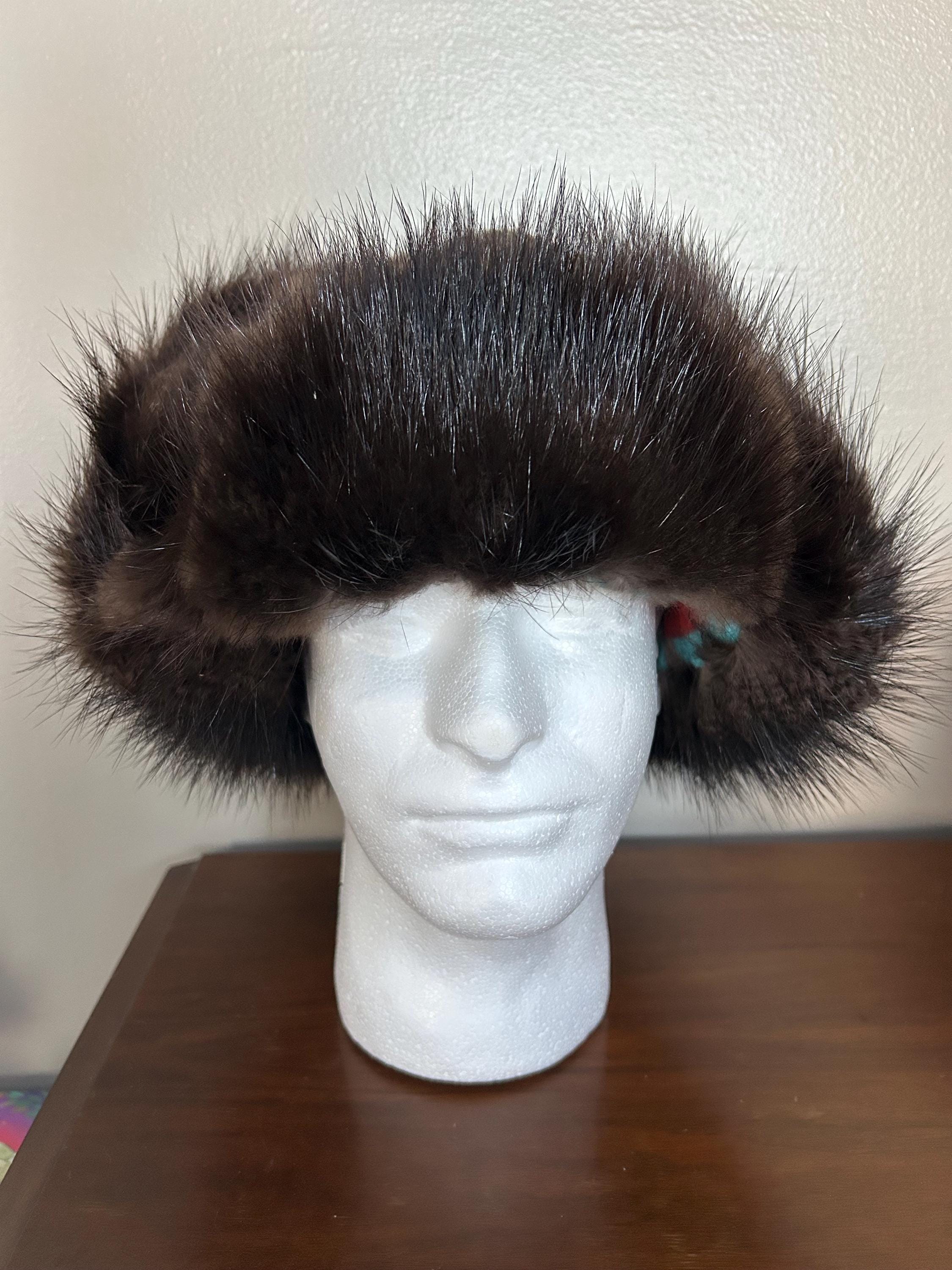 Beaver Fur Bomber Hat, Authentic Fur, Ultra Warm! - Etsy