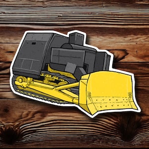 Killdozer Sticker | Vinyl Decals for Laptop, Cars, Water Bottles