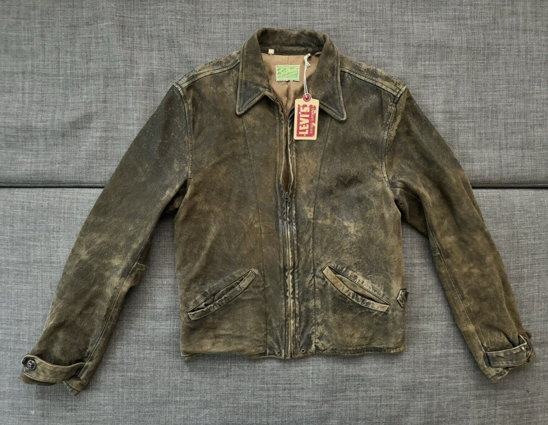 Levis Vintage 1930s Menlo Leather Jacket - Etsy