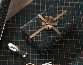Traditional Plaid Wrapping Paper Holiday Gift Wrap Tartan Gift Wrap Elegant Christmas Gift Wrap Christmas Wrapping Paper Holiday Gift Wrap