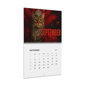 Cute Pet 2027 Wall Calendar Life of a Showcat - Cat Lovers Humor Cat Mom Gift Glam Cat image 3