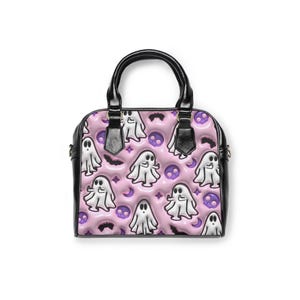 Shoulder Handbag, 3D Spooky Funny Ghost Halloween Handbag With Handle, Cute Ghost Bags, Trick Or Treat Halloween Bags, Spooky Fashion