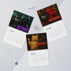 Cute Pet 2027 Wall Calendar Life of a Showcat - Cat Lovers Humor Cat Mom Gift Glam Cat image 13