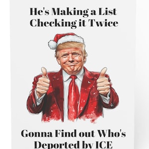 Lustige Trump Weihnachtskarten - MAGA Weihnachtskarten Set, Trump Weihnachtskarten, frohe Weihnachten und glückliches neues Jahr 2026
