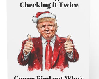 Funny Trump Christmas Cards - MAGA Christmas Card Set, Trump Holiday Cards, Merry Christmas and Happy New Year 2026