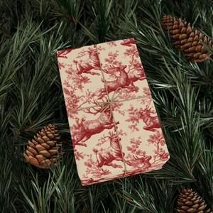 Vintage Christmas Toile Gift Wrap Holiday Gift Wrapping Paper Roll Christmas Gift Wrap Xmas Christmas Vintage Victorian Roll Gift Wrap Paper