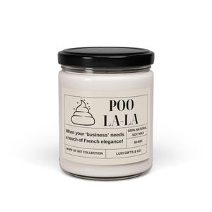 Funny Christmas Candle: Santa Gag Gift, Humorous Holiday Scented Soy Candle