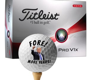 Pelota de golf Trump, regalo de broma, nuevas marcas top Trump - Pelotas de golf Victory Fist, juego de 12 - Titleist Callaway Taylor made Regalos de golf para él