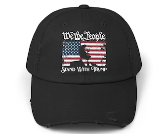 Trump Cap Hat | Distressed Cap| Donald Trump 2024 | Republican | Conservative | MAGA | Trump 2024 | Gift for Dad
