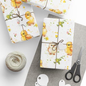Ostern Küken Geschenkpapier Ostern Küken Frühling Geschenkpapiere, Urlaub Verpackung, Geschenk Papier, Party Zubehör, Dekorative Handwerk Rolle