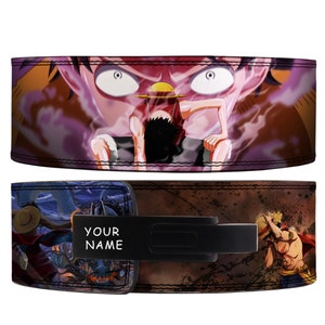 One piece Anime Powerlifting Lever Belt | One piece Anime gym Belt | lever lifting belt | Powerlifting anime gym belt | Deadlifting gym belt