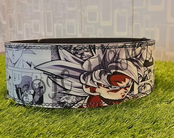 Goku Anime Leder Gym Gürtel: Massgefertigter Powerfalting Hebelgürtel