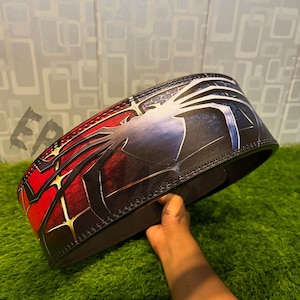 Spider-Man Powerlifting Lever Belt: Custom Gym Weightlifting Belt