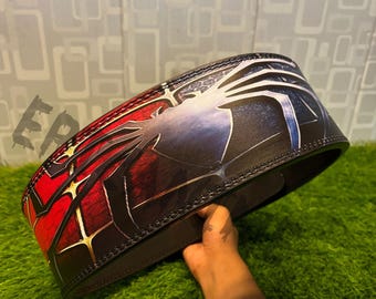 Ceinture à levier pour haltérophilie Spider-Man : ceinture d'haltérophilie personnalisée