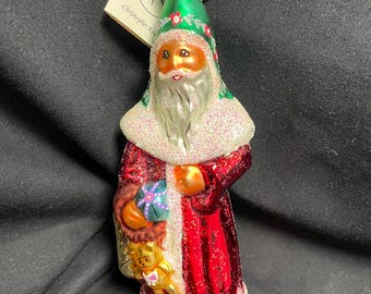 Christopher Radko Village Santa Ornament