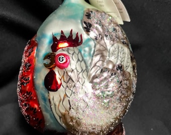Christopher Radko Three French Hens Ornament. Part of the 12 Days of Christmas