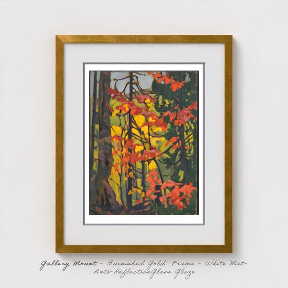 Lawren S. Harris - Red Maples 1920 Canadian Group Seven Autumn Art Print