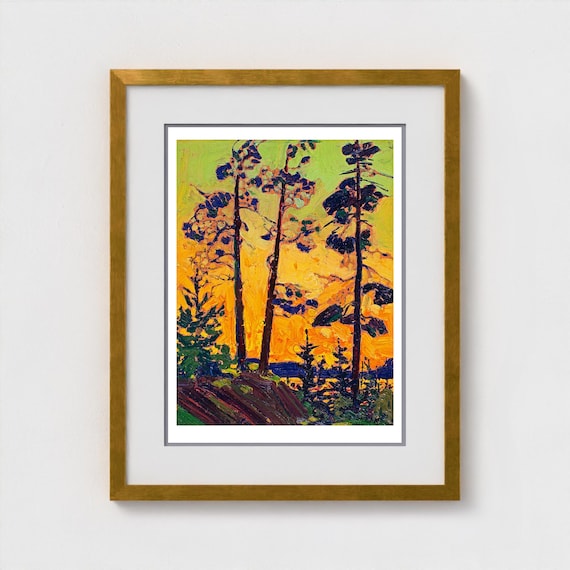 Tom Thomson, Pine Tree at Sunset  | Giclee Fine Art Print | Canadian Heritage Art