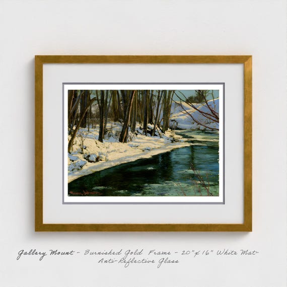 Frank Johnston - Ivory and Sapphire Canadian Group Seven Winter Heritage Art Print Gift