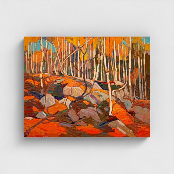 Tom Thomson, The Birch Grove Autumn | Canadian Group of Seven  | Algonquin Park