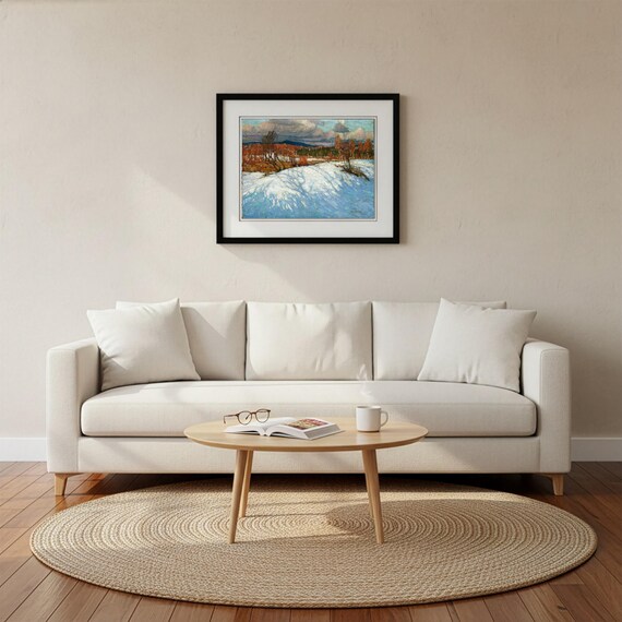 Tom Thomson In Algonquin Park Winter Canvas Print, Canadian Wilderness Art