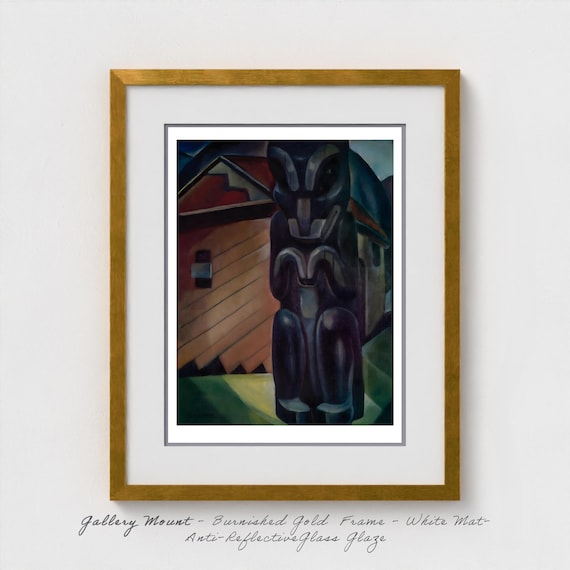 Emily Carr - Kitwangar Pole | Theosophical Totemic Art | Indigenous Sacred Symbol | Canadian First Nations Heritage