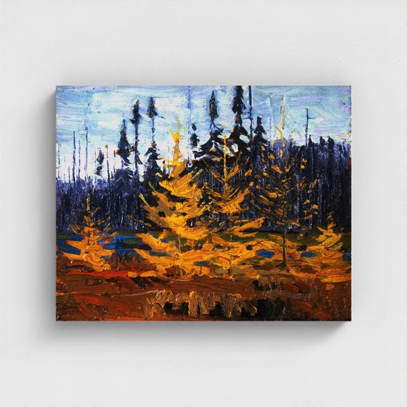 Tom Thomson, Tamaracks, Fall 1914 | Canadian Group of Seven  | Algonquin Park