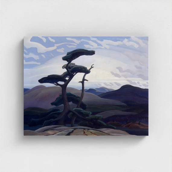 Franklin Carmichael, Old Pine, Grace Lake | Canadian Group of Seven Wilderness Art | Algonquin Park