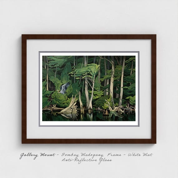 A.J. Casson - The Heron | Group of Seven Art | Ontario Wetland Wildlife | Canadian Shield Nature Heritage