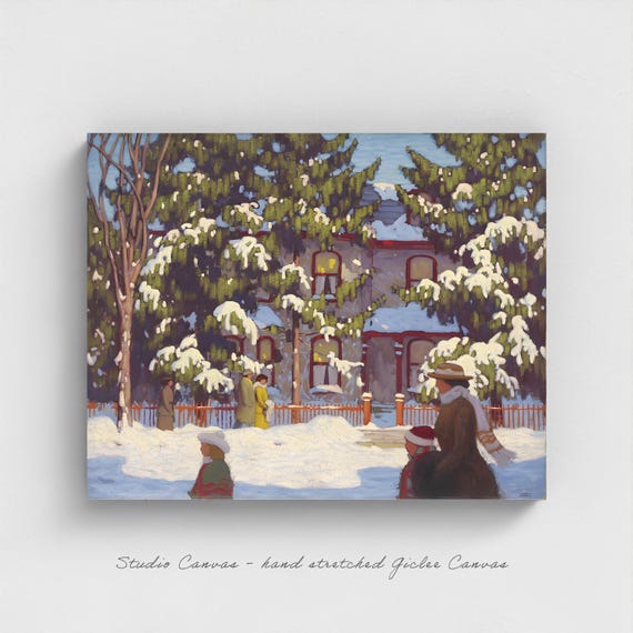 Lawren Harris Toronto Winter Street Print: Canadian Urban Art