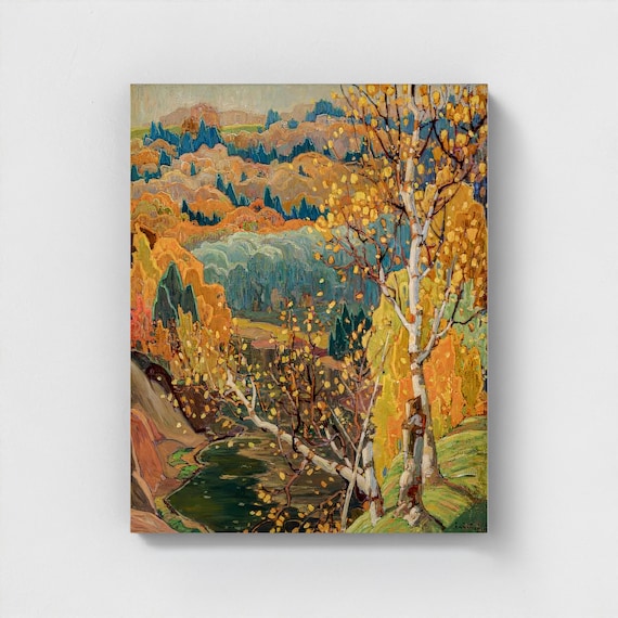 Franklin Carmichael October Gold 1922 | Canadian Group of Seven Wilderness Art | Algonquin Park