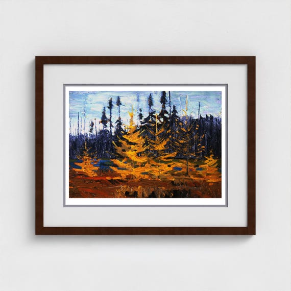Tom Thomson, Tamaracks, (Fall 1914)  | Giclee Fine Art Print | Canadian Heritage Art