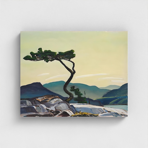 Franklin Carmichael Twisted Pine 1939 | Canadian Group of Seven Wilderness Art | Algonquin Park