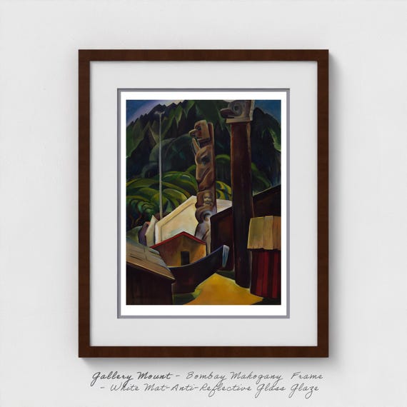 Emily Carr Haida Village Print: Pacific Northwest Indigenous Art